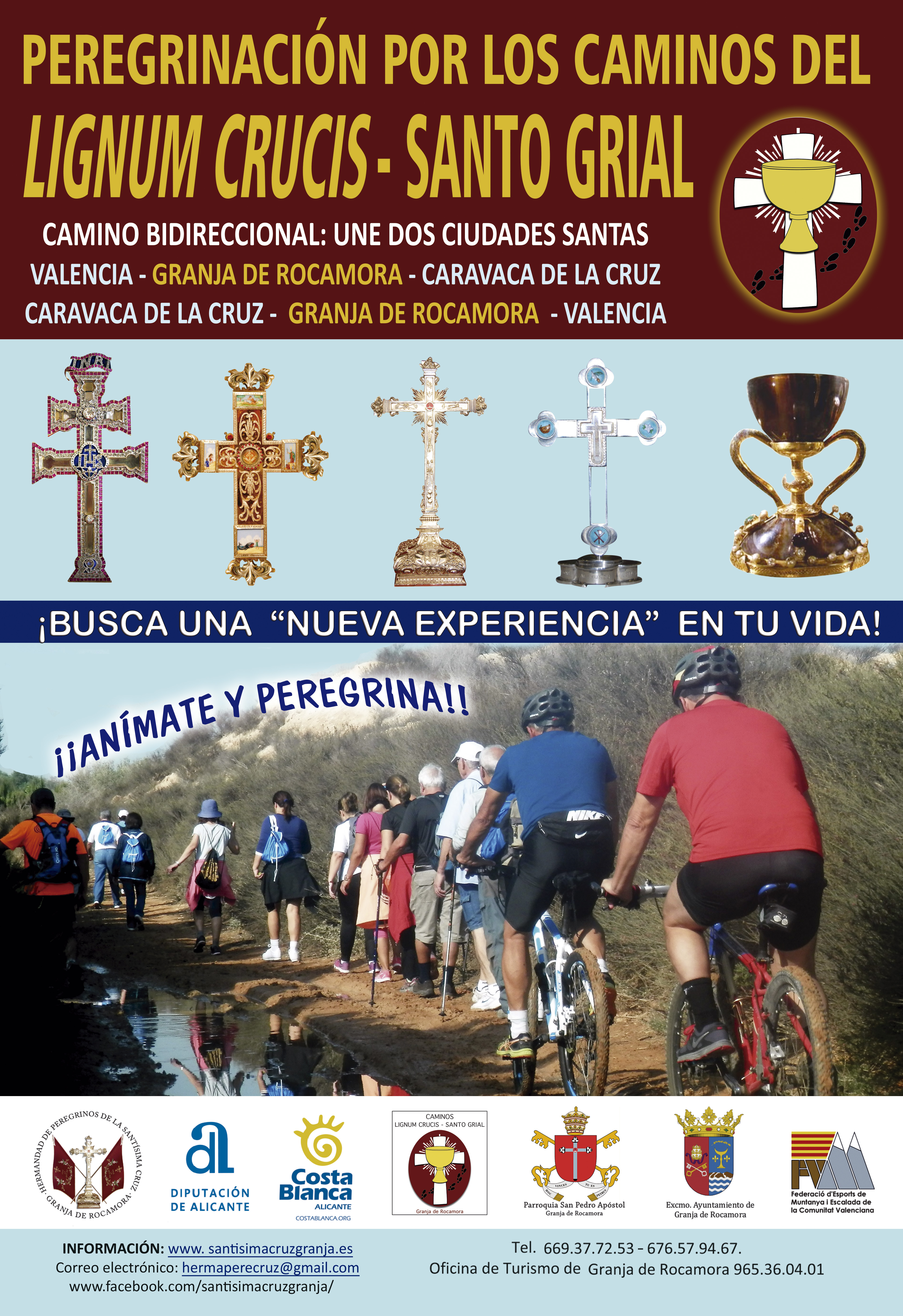 Anímate y Peregrina por los caminos del «Lignum Crucis a Valencia».